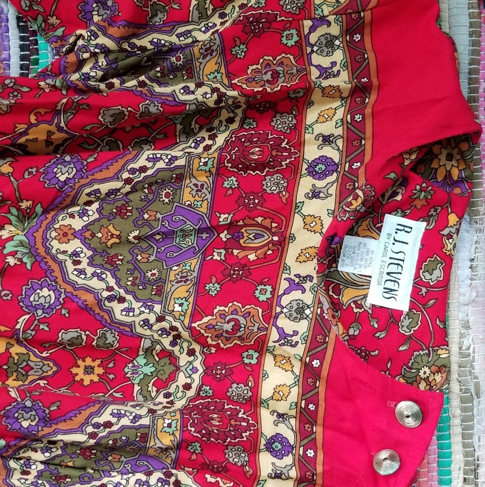 Vintage floral maxi dress